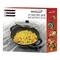 Brentwood 13" Black Nonstick Flat Bottom Electric Wok Skillet with Vented Glass Lid